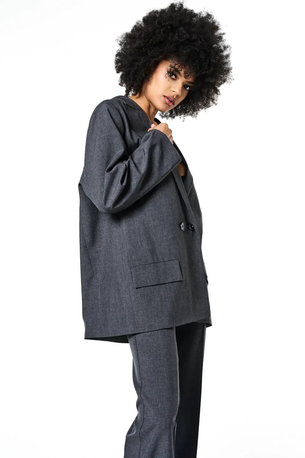 Elle Oversized Blazer Set - View 3