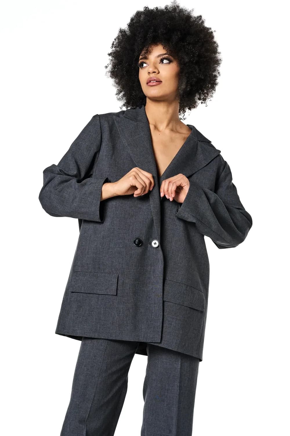 Elle Oversized Blazer Set - View 5