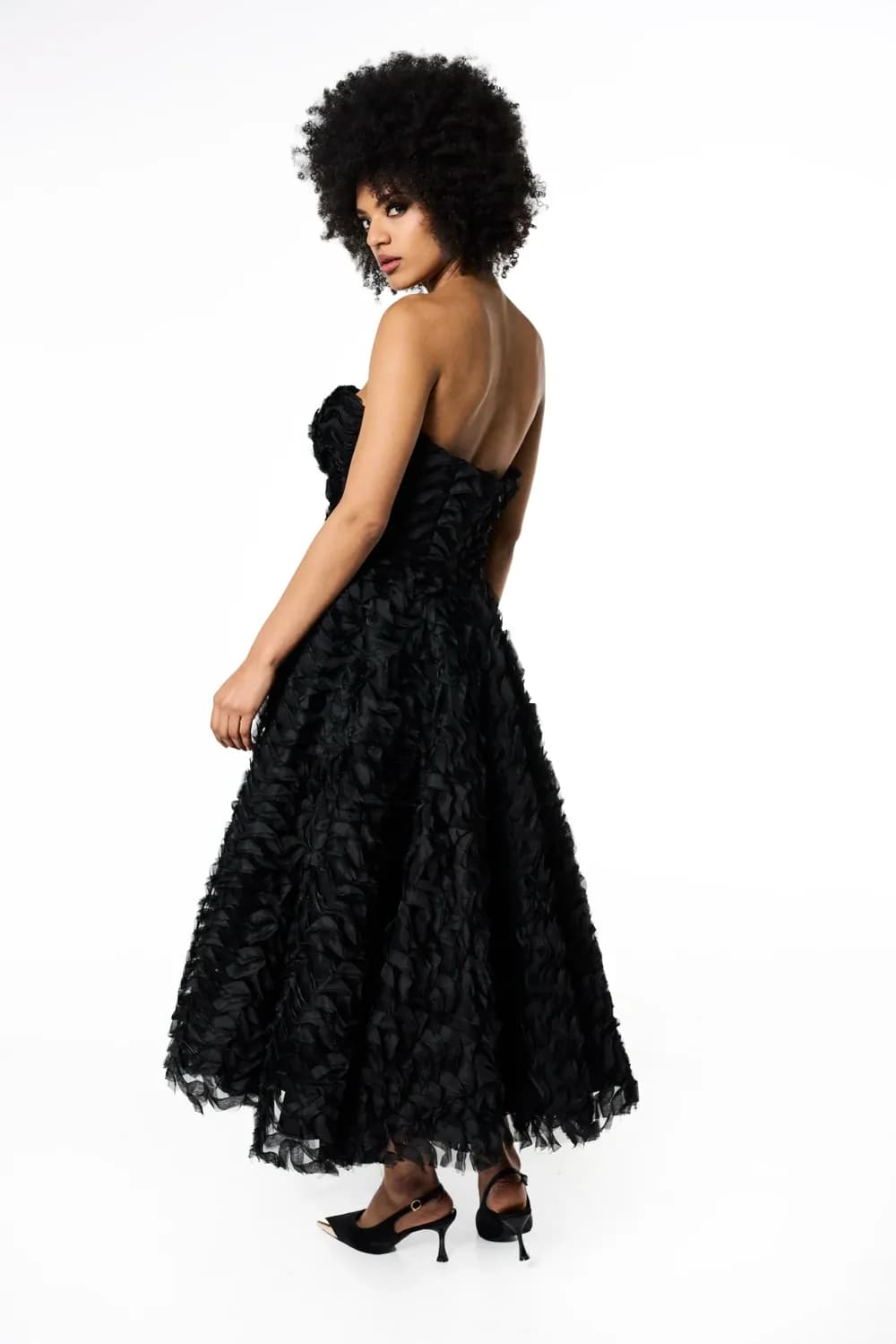 Sophia Feather Ball Gown - View 4