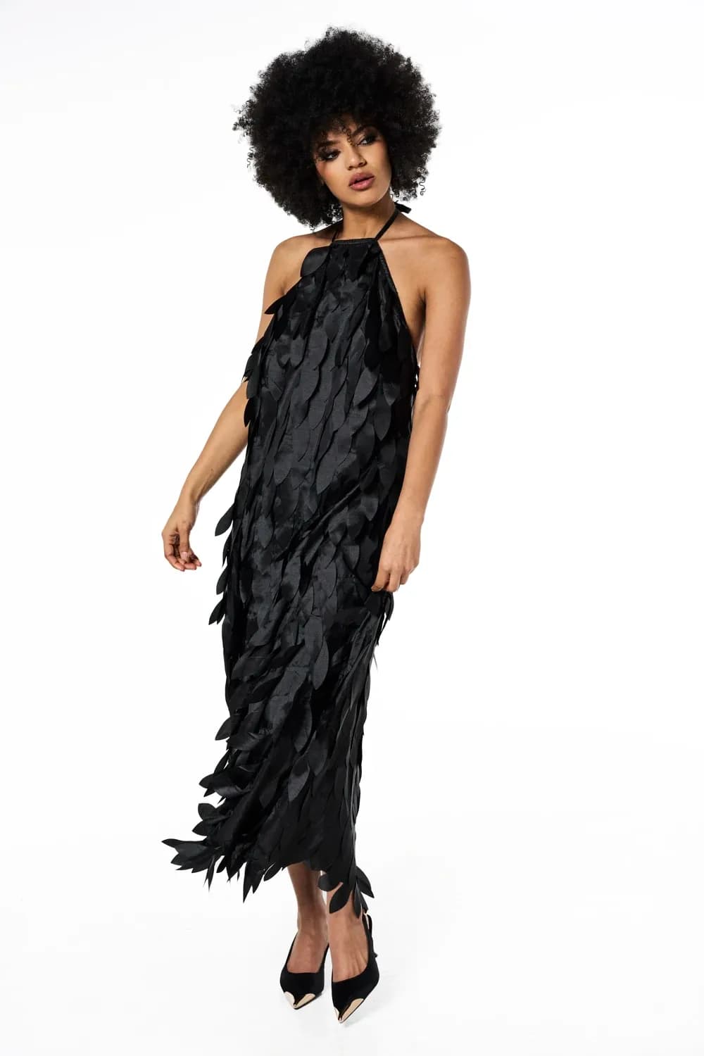 Valentina Petal Halter Gown