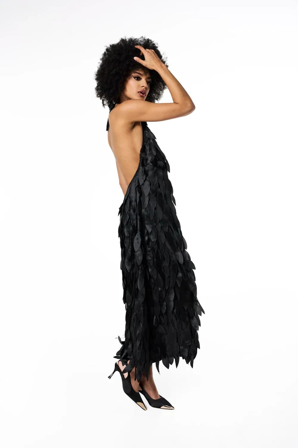 Valentina Petal Halter Gown - View 5