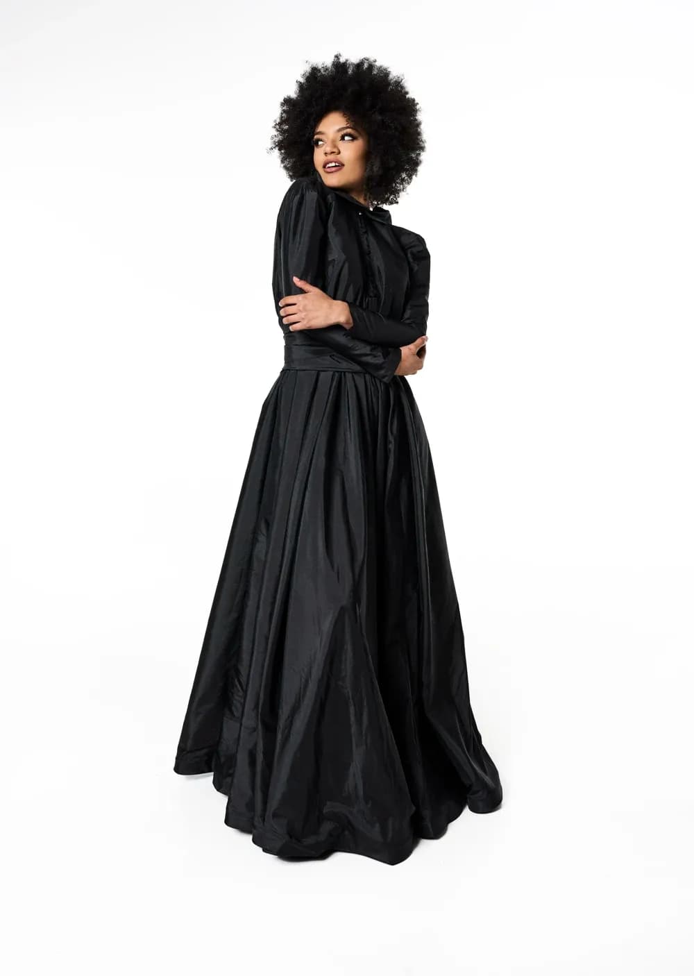 Victoria Structured Taffeta Gown