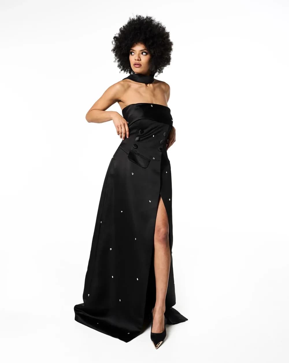 Celestia Stardust Tuxedo Gown