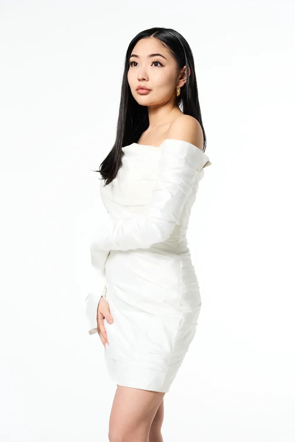 Blanc Moderne Mini Dress - View 3