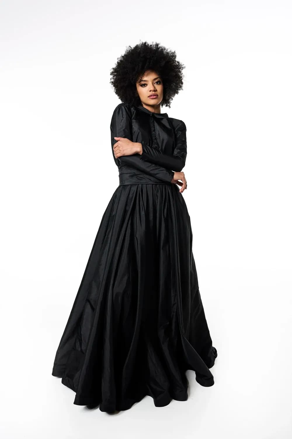 Victoria Structured Taffeta Gown